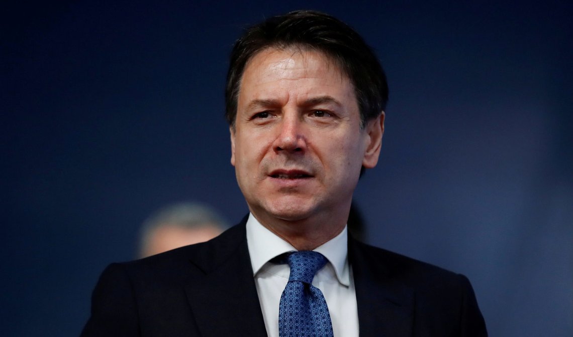 FILE PHOTO: Prime Minister of Italy Giuseppe Conte arrives to attend the European Union leaders summit, in Brussels, Belgium December 13, 2019. REUTERS/Christian Hartmann/Pool/File Photo FILE PHOTO: Prime Minister of Italy Giuseppe Conte arrives to attend the European Union leaders summit, in Brussels, Belgium December 13, 2019. REUTERS/Christian Hartmann/Pool/File Photo