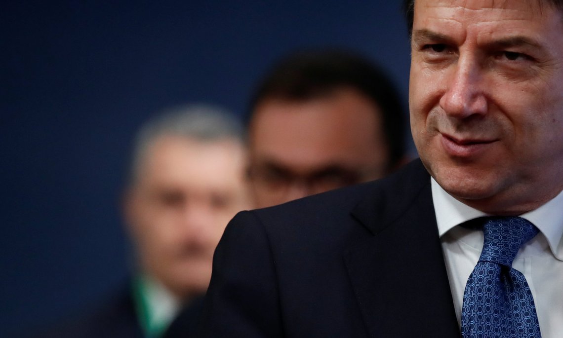 Prime Minister of Italy Giuseppe Conte arrives to attend the European Union leaders summit, in Brussels, Belgium December 13, 2019. REUTERS/Christian Hartmann/Pool Prime Minister of Italy Giuseppe Conte arrives to attend the European Union leaders summit, in Brussels, Belgium December 13, 2019. REUTERS/Christian Hartmann/Pool