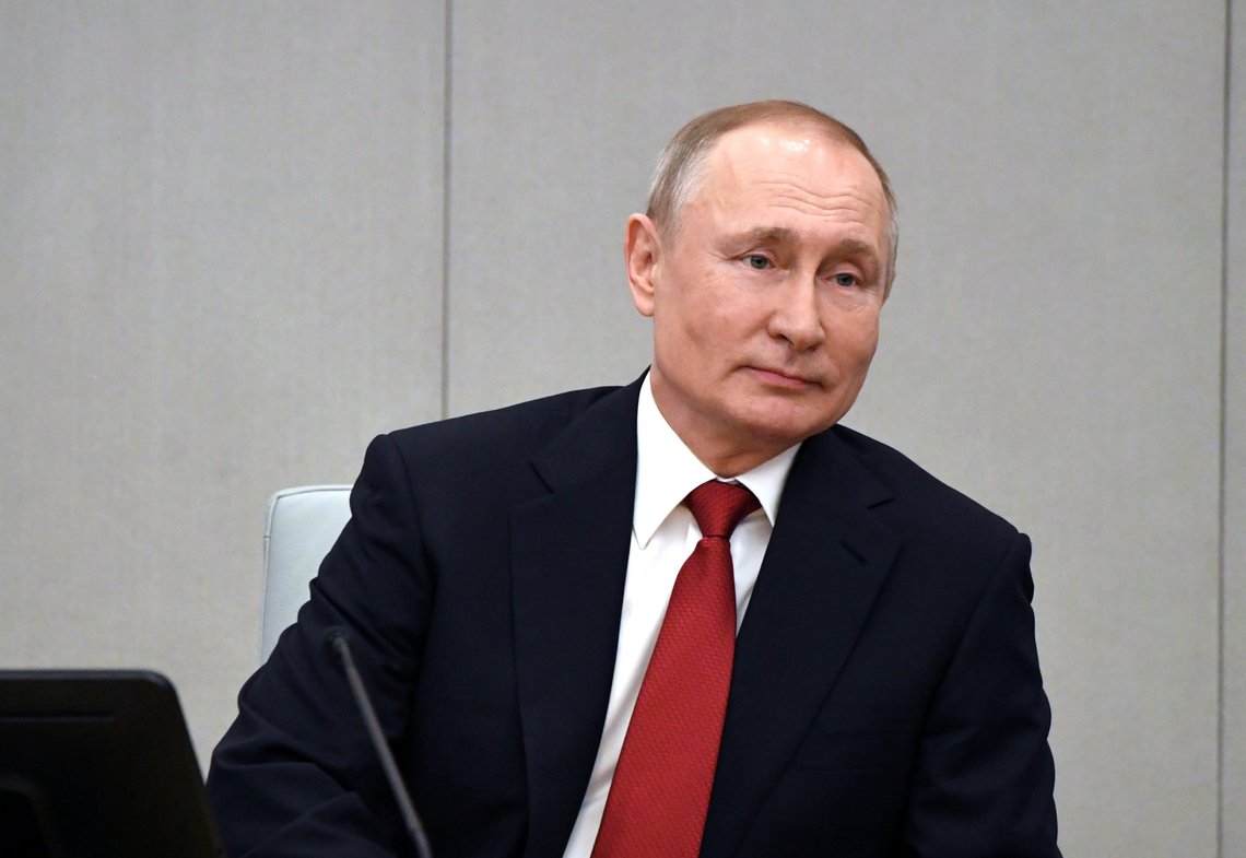 Russia's President Vladimir Putin attends a session of the lower house of parliament to consider constitutional changes in Moscow, Russia March 10, 2020. Sputnik/Alexei Nikolsky/Kremlin via REUTERS ATTENTION EDITORS - THIS IMAGE WAS PROVIDED BY A THIRD PARTY. Russia's President Vladimir Putin attends a session of the lower house of parliament to consider constitutional changes in Moscow, Russia March 10, 2020. Sputnik/Alexei Nikolsky/Kremlin via REUTERS ATTENTION EDITORS - THIS IMAGE WAS PROVIDED BY A THIRD PARTY.