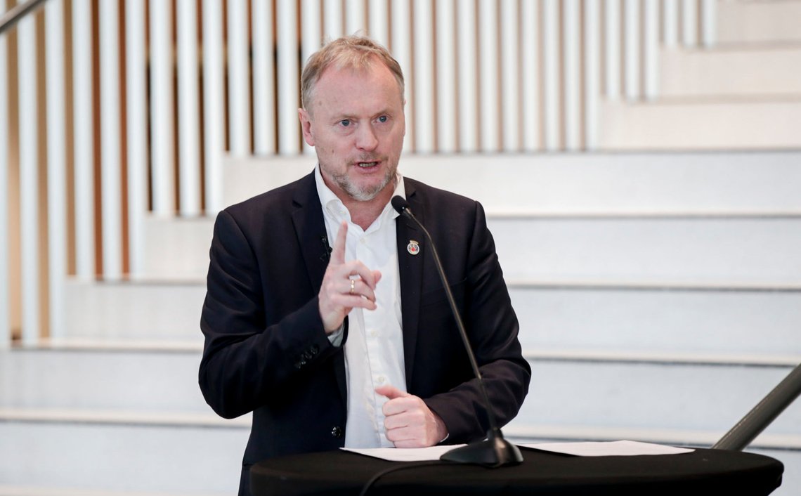 Oslo 20200320.
Byrådsleder Raymond Johansen om skjenkebevilgninger i Oslo.
Foto: Vidar Ruud / NTB scanpix Oslo 20200320.
Byrådsleder Raymond Johansen om skjenkebevilgninger i Oslo.
Foto: Vidar Ruud / NTB scanpix