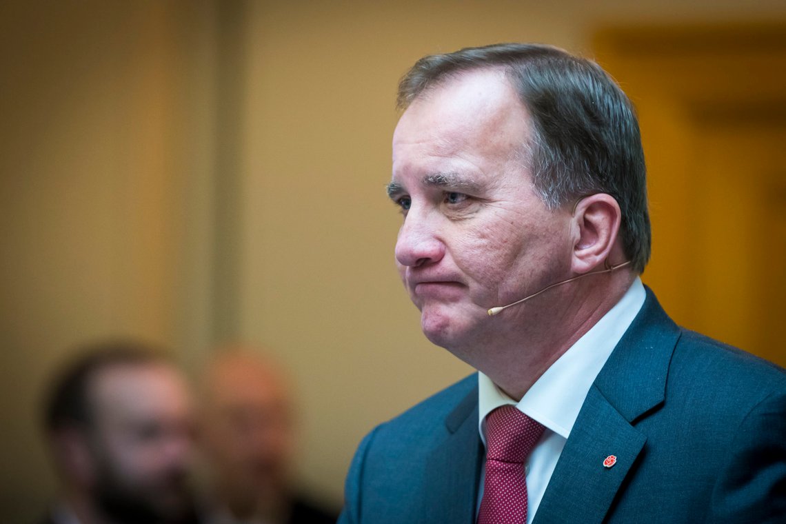 Oslo 20181031.
Sveriges statsminister Stefan Löfven under en pressekonferanse i forbindelse med Nordisk Råd 70. sesjon på Stortinget onsdag.
Foto: Heiko Junge / NTB scanpix Oslo 20181031.
Sveriges statsminister Stefan Löfven under en pressekonferanse i forbindelse med Nordisk Råd 70. sesjon på Stortinget onsdag.
Foto: Heiko Junge / NTB scanpix