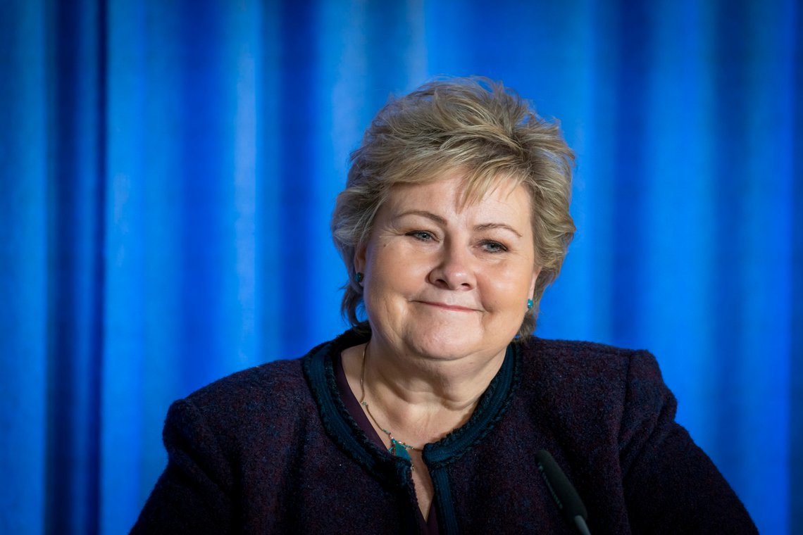 Oslo 20200324.
Statsminister Erna Solberg (H) orienterer pressen om det videre arbeidet med å håndtere koronavirusutbruddet i Norge, og konsekvensene av det.
Foto: Heiko Junge / NTB scanpix Oslo 20200324.
Statsminister Erna Solberg (H) orienterer pressen om det videre arbeidet med å håndtere koronavirusutbruddet i Norge, og konsekvensene av det.
Foto: Heiko Junge / NTB scanpix