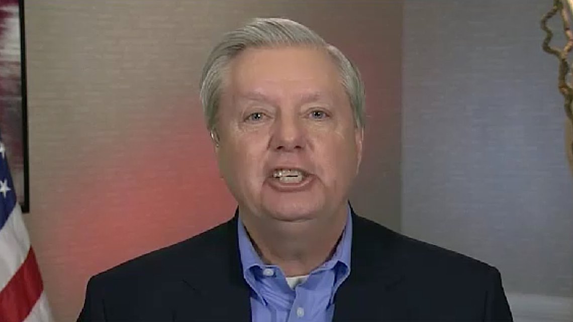 Lindsey Graham. Stillbilde: Fox News / Facebook. Lindsey Graham. Stillbilde: Fox News / Facebook.