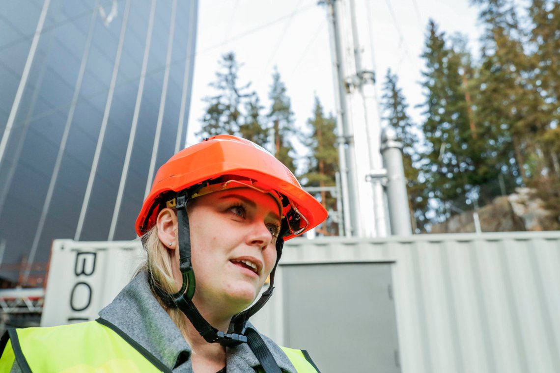 Oslo 20200224.
Olje- og energiminister Tina Bru besøker energigjenvinningsanlegget på Klemetsrud for å se nærmere på CCS-piloten til Fortum Oslo Varme.
Foto: Terje Bendiksby / NTB scanpix Oslo 20200224.
Olje- og energiminister Tina Bru besøker energigjenvinningsanlegget på Klemetsrud for å se nærmere på CCS-piloten til Fortum Oslo Varme.
Foto: Terje Bendiksby / NTB scanpix