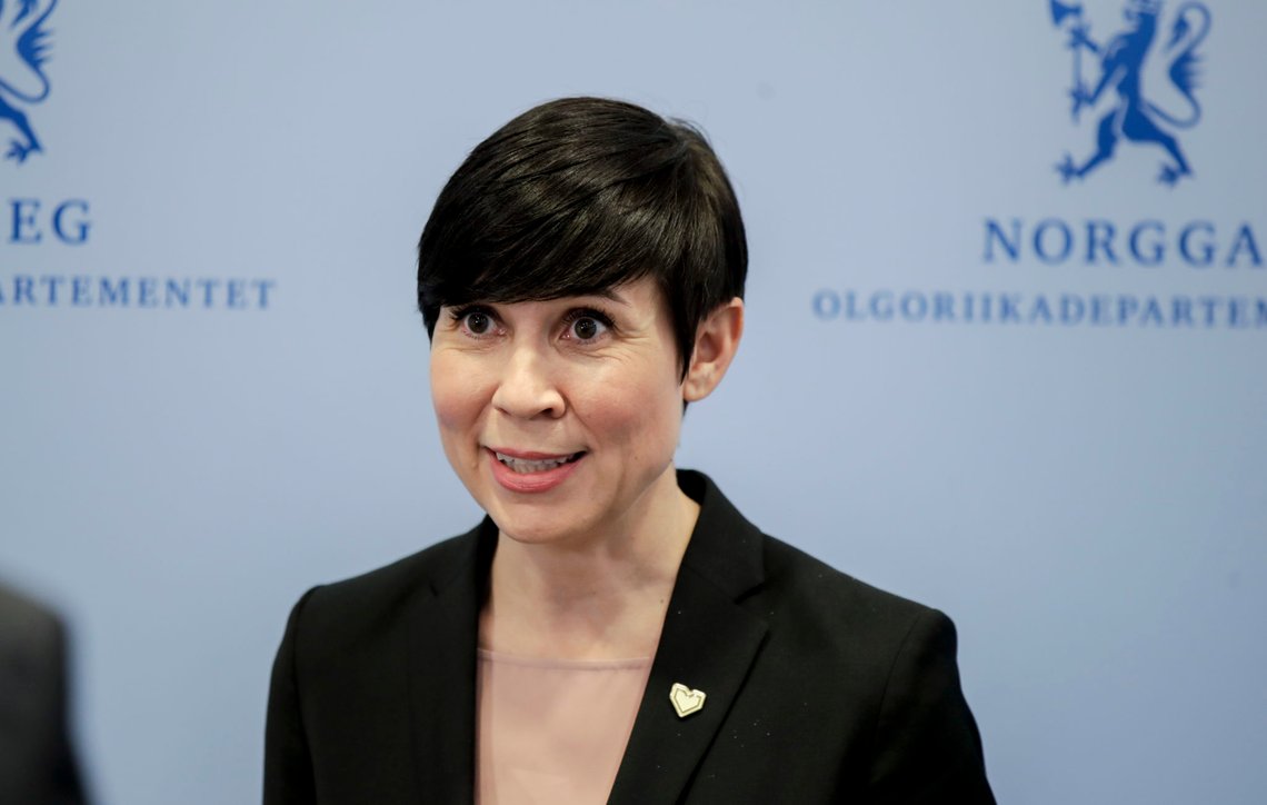 Oslo 20200402.
Pressemøte med utenriksminister Ine Eriksen Søreide etter NATOs utenriksministermøte, som var en videokonferanse.
Foto: Vidar Ruud / NTB scanpix Oslo 20200402.
Pressemøte med utenriksminister Ine Eriksen Søreide etter NATOs utenriksministermøte, som var en videokonferanse.
Foto: Vidar Ruud / NTB scanpix