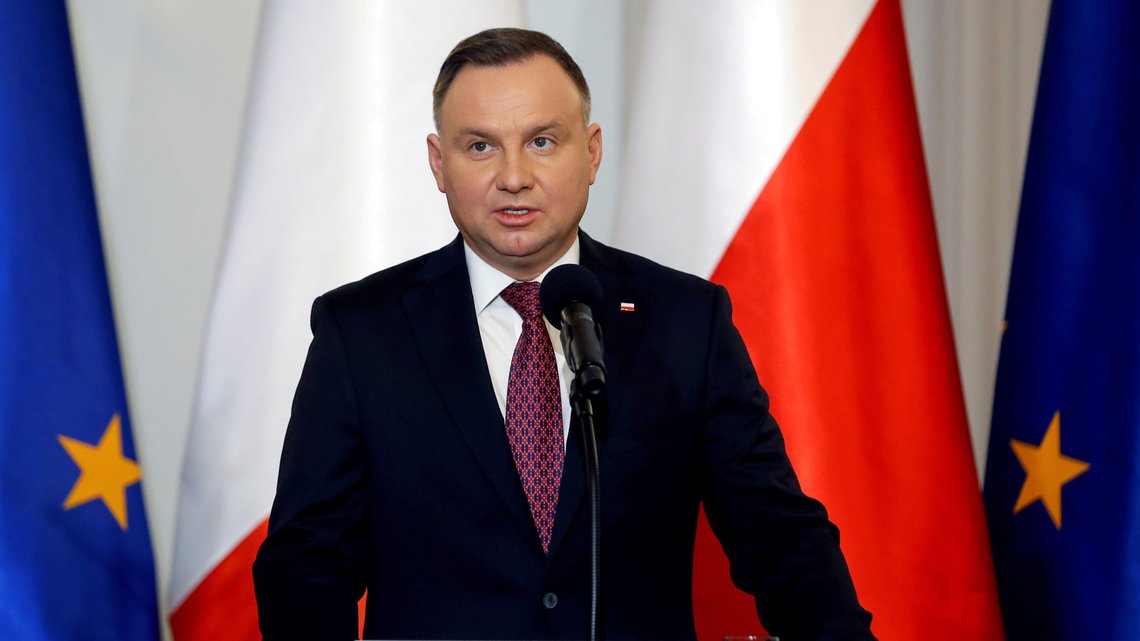 FILE PHOTO: Polish President Andrzej Duda in Warsaw, Poland February 3, 2020. REUTERS/Kacper Pempel/File Photo FILE PHOTO: Polish President Andrzej Duda in Warsaw, Poland February 3, 2020. REUTERS/Kacper Pempel/File Photo