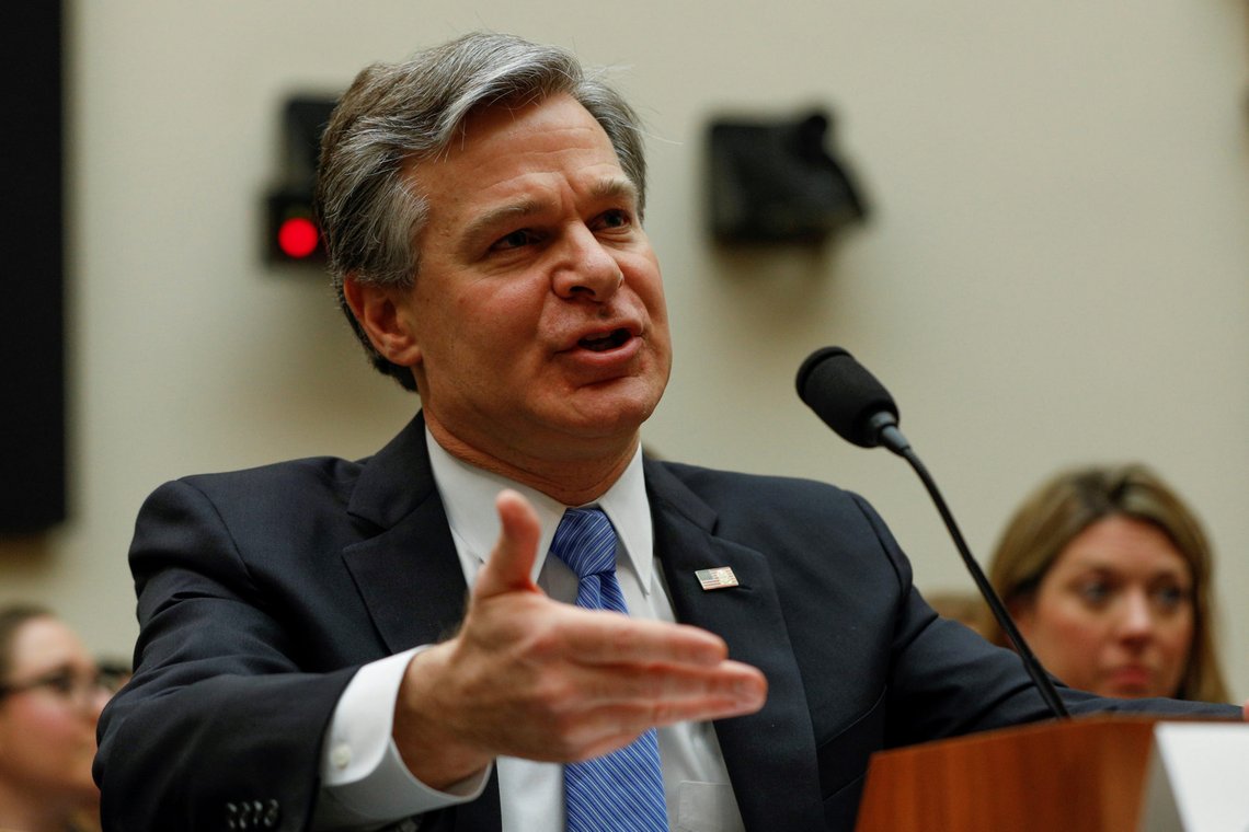 FBI-sjef Christopher Wrays folk kan ha deltatt i planleggingen og stormingen av Kongressen. De var ledere. Foto: Tom Brenner/Reuters/NTB FBI-sjef Christopher Wrays folk kan ha deltatt i planleggingen og stormingen av Kongressen. De var ledere. Foto: Tom Brenner/Reuters/NTB