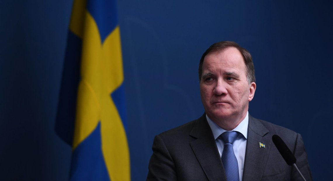 STOCKHOLM, Sverige 20200407.
Statsminister Stefan Löfven (S) holder pressekonferanse angående regjeringens tiltak for å fortsette bekjempelsen av covid-19.
Foto: Erik Simander / TT / NTB scanpix STOCKHOLM, Sverige 20200407.
Statsminister Stefan Löfven (S) holder pressekonferanse angående regjeringens tiltak for å fortsette bekjempelsen av covid-19.
Foto: Erik Simander / TT / NTB scanpix