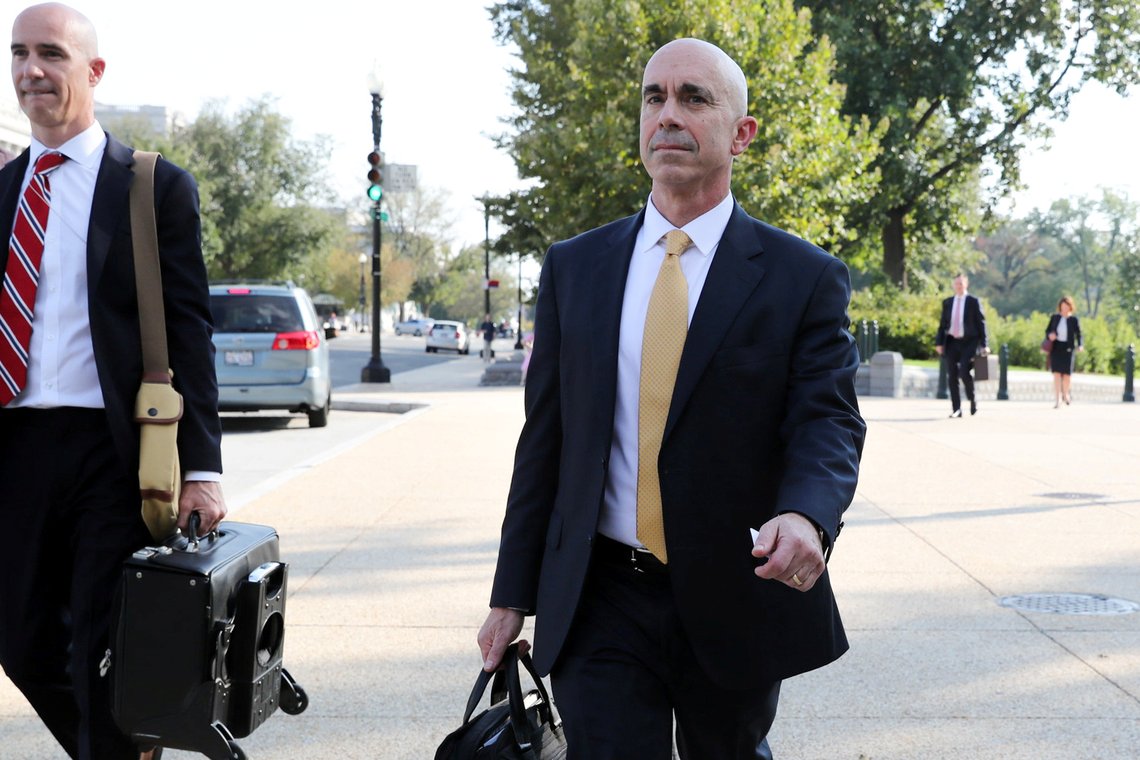 U.S. State Department Inspector General Steve Linick departs after briefing House and Senate Intelligence committees at the U.S. Capitol in Washington, U.S. October 2, 2019. REUTERS/Jonathan Ernst U.S. State Department Inspector General Steve Linick departs after briefing House and Senate Intelligence committees at the U.S. Capitol in Washington, U.S. October 2, 2019. REUTERS/Jonathan Ernst