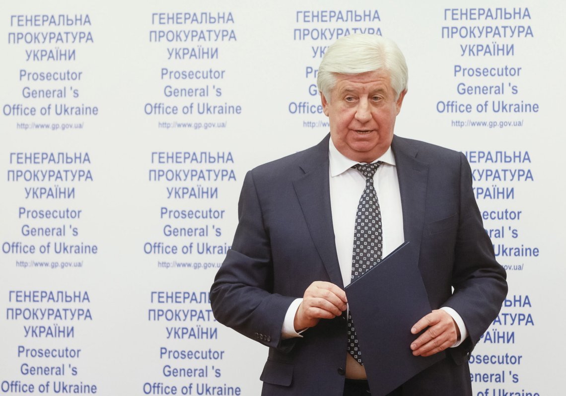 Prosecutor-General of Ukraine Viktor Shokin speaks during a news conference in Kiev, Ukraine, November 2, 2015. Picture taken November 2, 2015. REUTERS/Valentyn Ogirenko Prosecutor-General of Ukraine Viktor Shokin speaks during a news conference in Kiev, Ukraine, November 2, 2015. Picture taken November 2, 2015. REUTERS/Valentyn Ogirenko