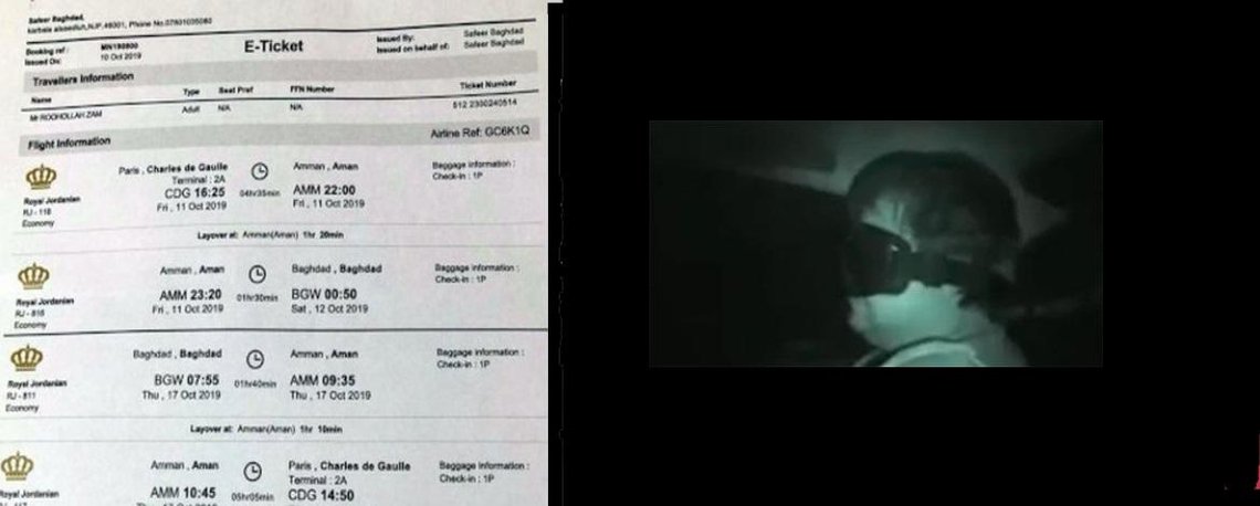 Først ble Ruhollah Zam kidnappet fra sitt eksil i Paris, nå er han dømt til døden! Foto; RSF Først ble Ruhollah Zam kidnappet fra sitt eksil i Paris, nå er han dømt til døden! Foto; RSF