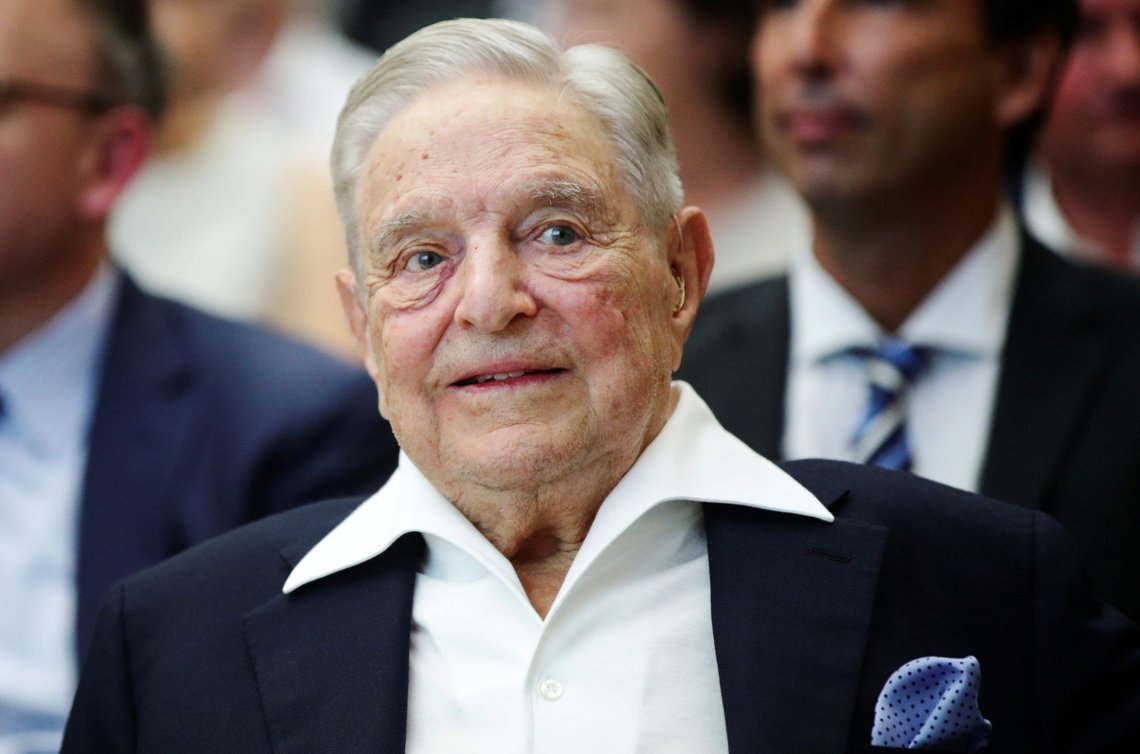 FILE PHOTO: Billionaire investor George Soros attends the Schumpeter Award in Vienna, Austria June 21, 2019. REUTERS/Lisi Niesner/File Photo FILE PHOTO: Billionaire investor George Soros attends the Schumpeter Award in Vienna, Austria June 21, 2019. REUTERS/Lisi Niesner/File Photo