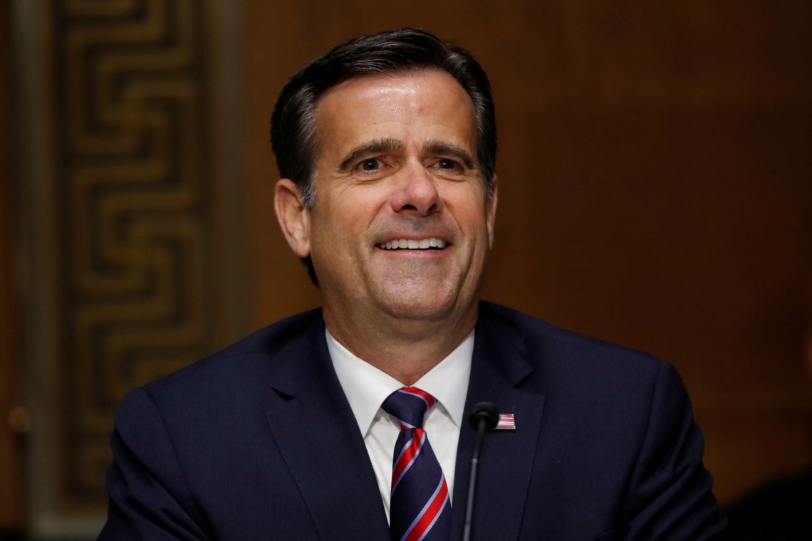 FILE PHOTO: U.S. Rep. John Ratcliffe (R-TX) testifies before a Senate Intelligence Committee nomination hearing on Capitol Hill in Washington, U.S., May 5, 2020. Andrew Harnik/Pool via REUTERS/File Photo FILE PHOTO: U.S. Rep. John Ratcliffe (R-TX) testifies before a Senate Intelligence Committee nomination hearing on Capitol Hill in Washington, U.S., May 5, 2020. Andrew Harnik/Pool via REUTERS/File Photo