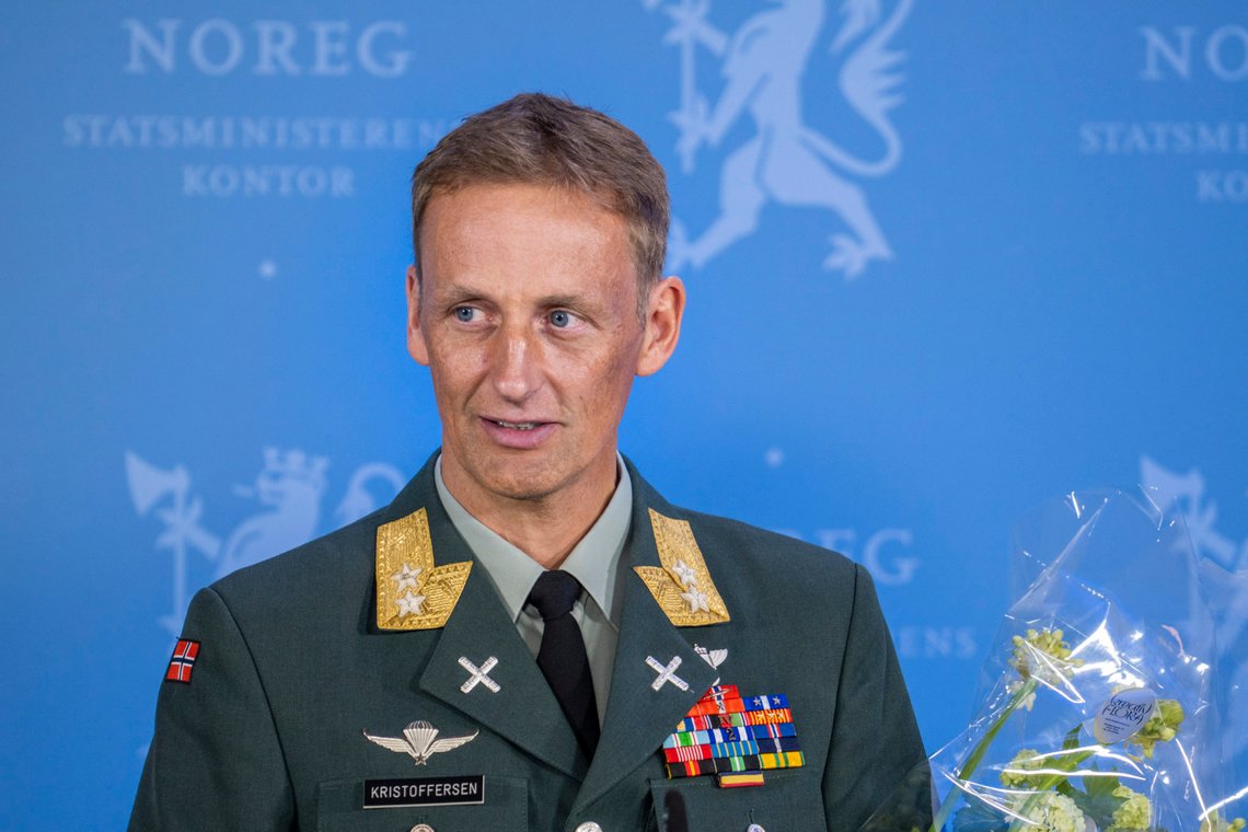 Oslo 20200512.
Generalmajor Eirik Johan Kristoffersen er utnevnt som ny forsvarssjef.
Foto: Heiko Junge / NTB scanpix Oslo 20200512.
Generalmajor Eirik Johan Kristoffersen er utnevnt som ny forsvarssjef.
Foto: Heiko Junge / NTB scanpix
