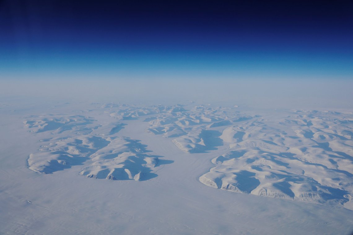 Glacial ice is seen from the window during a NASA flight to support the Oceans Melting Greenland (OMG) research mission above the east coast of Greenland, March 13, 2018. REUTERS/Lucas Jackson SEARCH "JACKSON GREENLAND" FOR THIS STORY. SEARCH "WIDER IMAGE" FOR ALL STORIES. Glacial ice is seen from the window during a NASA flight to support the Oceans Melting Greenland (OMG) research mission above the east coast of Greenland, March 13, 2018. REUTERS/Lucas Jackson SEARCH "JACKSON GREENLAND" FOR THIS STORY. SEARCH "WIDER IMAGE" FOR ALL STORIES.