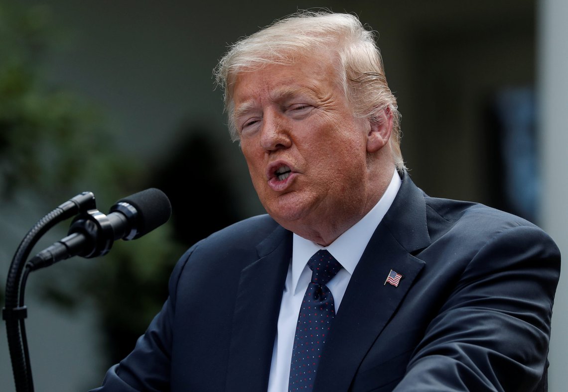 U.S. President Donald Trump addresses a joint news conference with Poland's President Andrzej Duda in the Rose Garden at the White House in Washington, U.S., June 24, 2020. REUTERS/Carlos Barria U.S. President Donald Trump addresses a joint news conference with Poland's President Andrzej Duda in the Rose Garden at the White House in Washington, U.S., June 24, 2020. REUTERS/Carlos Barria