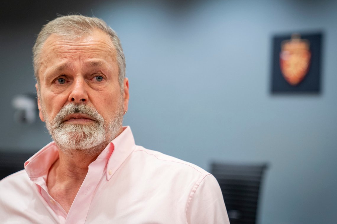 Oslo 20191107.
Ekspolitimann Eirik Jensen etter sin forklaring under rettens andre dag i Borgarting lagmannsrett i ankesaken mot Jensen og narkotikadømte Gjermund Cappelen.
Foto: Heiko Junge / NTB scanpix Oslo 20191107.
Ekspolitimann Eirik Jensen etter sin forklaring under rettens andre dag i Borgarting lagmannsrett i ankesaken mot Jensen og narkotikadømte Gjermund Cappelen.
Foto: Heiko Junge / NTB scanpix