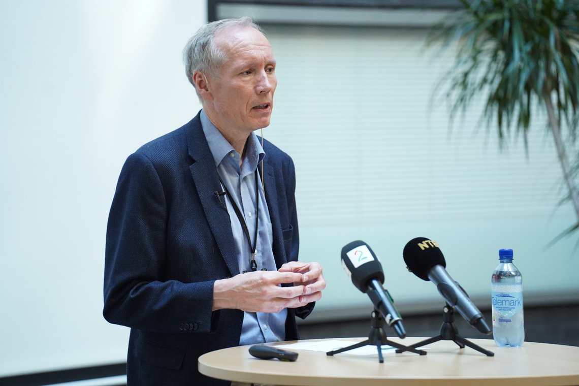 Oslo 20200625.
UDI-direktør Frode Forfang orienterer pressen om migrasjonsbildet etter koronautbruddet hos UDI i Oslo sentrum torsdag formiddag.
Foto: Fredrik Hagen / NTB scanpix Oslo 20200625.
UDI-direktør Frode Forfang orienterer pressen om migrasjonsbildet etter koronautbruddet hos UDI i Oslo sentrum torsdag formiddag.
Foto: Fredrik Hagen / NTB scanpix
