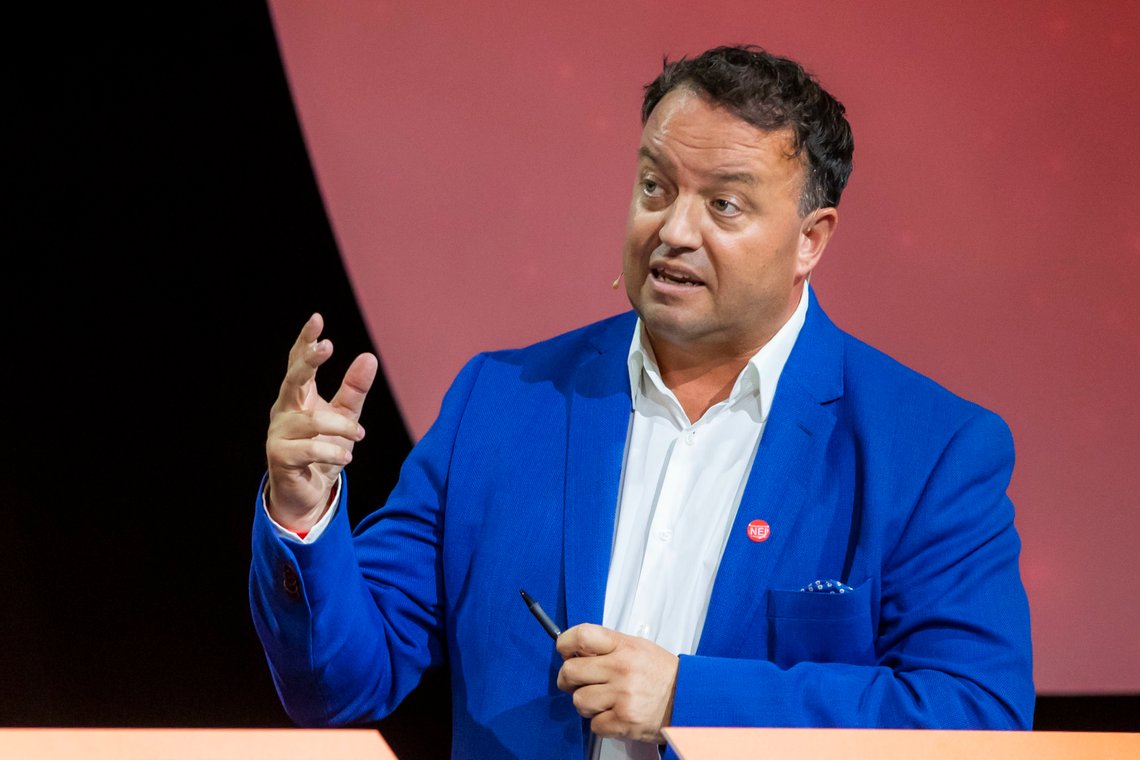 Arendal 20190813.
Frode Myrhol som er gruppleder i «Nei til bompenger» deltar i bompengedebatten under Arendalsuka tirsdag.
Foto: Håkon Mosvold Larsen / NTB scanpix Arendal 20190813.
Frode Myrhol som er gruppleder i «Nei til bompenger» deltar i bompengedebatten under Arendalsuka tirsdag.
Foto: Håkon Mosvold Larsen / NTB scanpix