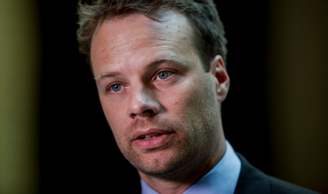 Oslo 20200526.
Jon Engen Helgheim (Frp) i Stortinget under debatten om den nye bioteknologiloven.
Foto: Vidar Ruud / NTB scanpix Oslo 20200526.
Jon Engen Helgheim (Frp) i Stortinget under debatten om den nye bioteknologiloven.
Foto: Vidar Ruud / NTB scanpix
