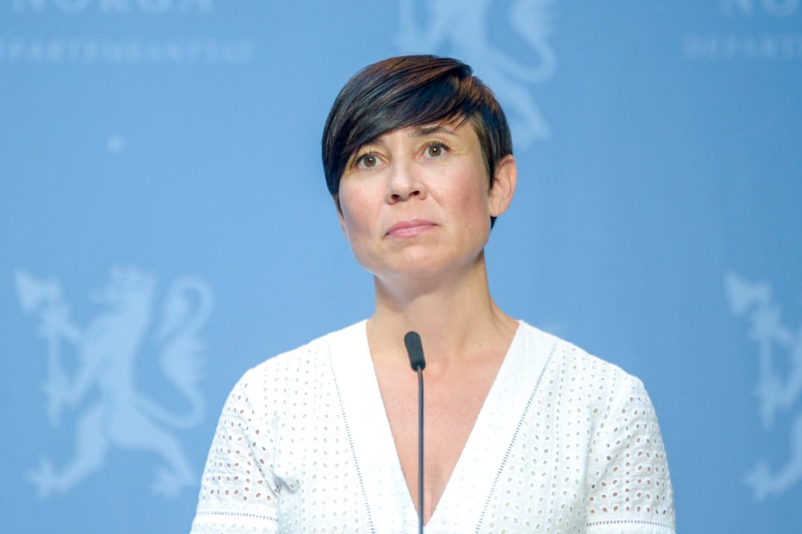 Oslo 20200625.
Utenriksminister Ine Eriksen Søreide på pressekonferanse om koronasituasjonen og reiser.
Foto: Annika Byrde / NTB scanpix Oslo 20200625.
Utenriksminister Ine Eriksen Søreide på pressekonferanse om koronasituasjonen og reiser.
Foto: Annika Byrde / NTB scanpix
