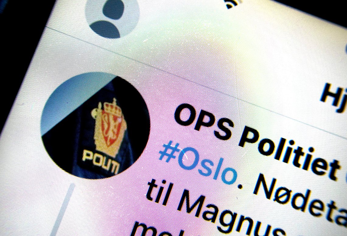 Oslo 20190314.
Illustrasjonsfoto: Twitter OPS Politiet i Oslo.
Foto: Gorm Kallestad / NTB scanpix Oslo 20190314.
Illustrasjonsfoto: Twitter OPS Politiet i Oslo.
Foto: Gorm Kallestad / NTB scanpix