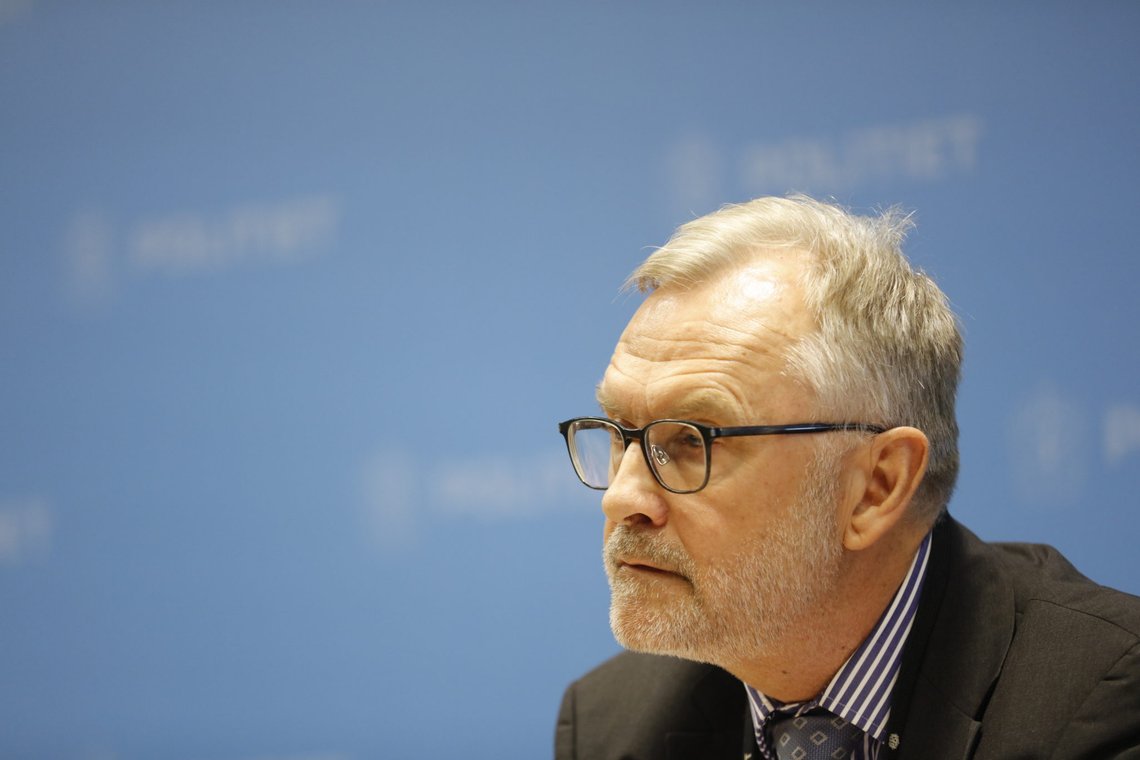 Oslo 20200702.
Sjef i PST, Hans-Sverre Sjøvold under en pressekonferanse i forbindelse med en evalueringsrapport etter hendelsen i Al-Noor moskeen 10. august 2019.
Foto: Geir Olsen / NTB scanpix Oslo 20200702.
Sjef i PST, Hans-Sverre Sjøvold under en pressekonferanse i forbindelse med en evalueringsrapport etter hendelsen i Al-Noor moskeen 10. august 2019.
Foto: Geir Olsen / NTB scanpix