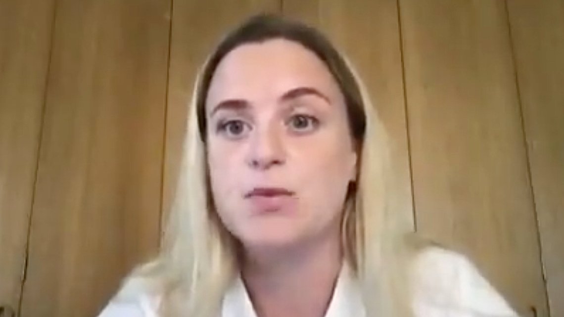 Ylwa Pettersson. Stillbilde: Twitter. Ylwa Pettersson. Stillbilde: Twitter.