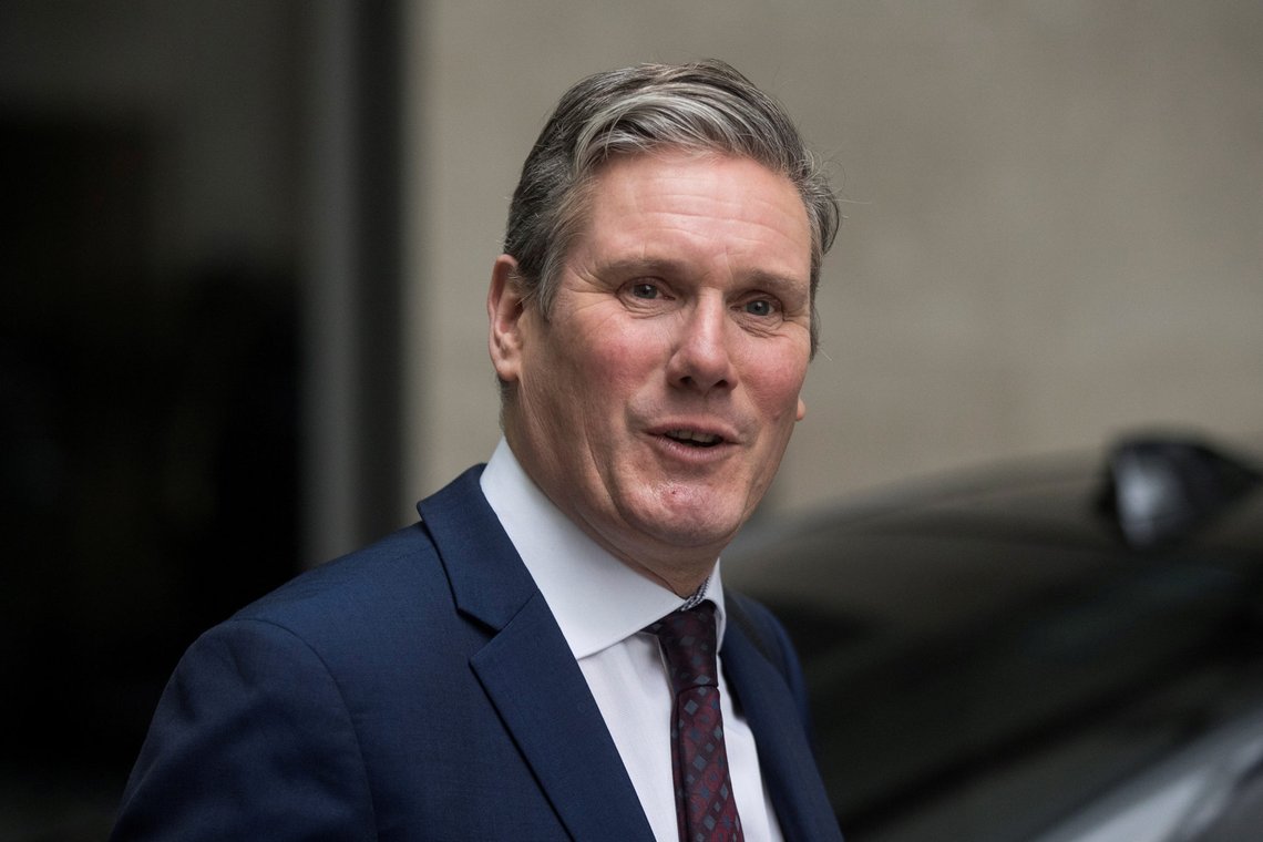 FILE PHOTO: Britain's opposition Labour Party Shadow Brexit Secretary Keir Starmer leaves the BBC headquarters after appearing on The Andrew Marr Show in London, Britain January 5, 2020. REUTERS/Simon Dawson/File Photo FILE PHOTO: Britain's opposition Labour Party Shadow Brexit Secretary Keir Starmer leaves the BBC headquarters after appearing on The Andrew Marr Show in London, Britain January 5, 2020. REUTERS/Simon Dawson/File Photo