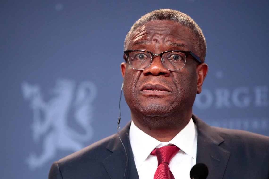 20181211.
Pressekonferanse med Denis Mukwege og statsminister Solberg på statsministerboligen i Oslo. Nobels fredspris 2018 til Nadia Murad og Denis Mukwege.
Foto: Lise Åserud / NTB scanpix 20181211.
Pressekonferanse med Denis Mukwege og statsminister Solberg på statsministerboligen i Oslo. Nobels fredspris 2018 til Nadia Murad og Denis Mukwege.
Foto: Lise Åserud / NTB scanpix