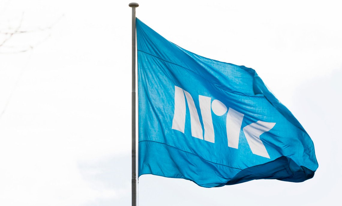 Oslo 20180410.
Norsk Rikskringkasting NRK på Marienlyst. Her NRK logo på flagg.
Foto: Gorm Kallestad / NTB scanpix Oslo 20180410.
Norsk Rikskringkasting NRK på Marienlyst. Her NRK logo på flagg.
Foto: Gorm Kallestad / NTB scanpix