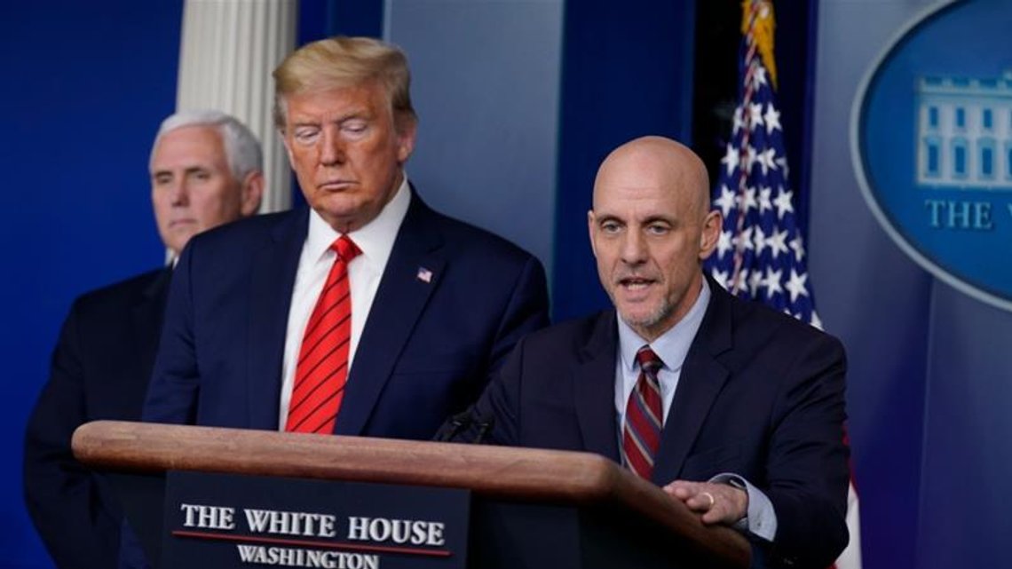 President Donald Trump listens as Dr. Stephen Hahn, commissioner of the U.S. Food and Drug Administration, speaks during a media briefing in the James Brady Briefing Room of the White House, Sunday, Aug. 23, 2020, in Washington. (AP Photo: Evan Vucci/ President Donald Trump listens as Dr. Stephen Hahn, commissioner of the U.S. Food and Drug Administration, speaks during a media briefing in the James Brady Briefing Room of the White House, Sunday, Aug. 23, 2020, in Washington. (AP Photo: Evan Vucci/