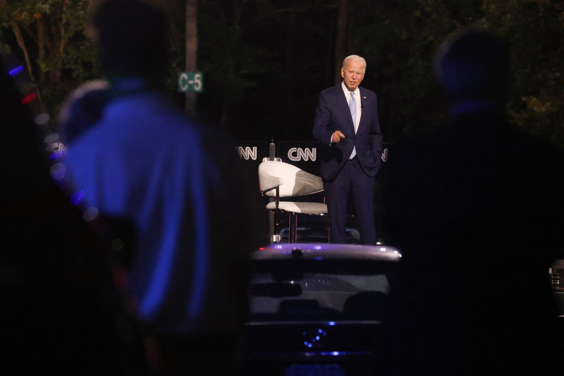 Democratic U.S. presidential nominee and former Vice President Joe Biden takes part in an outdoor town hall meeting in Scranton, Pennsylvania, U.S. September 17, 2020. REUTERS/Jonathan Ernst Democratic U.S. presidential nominee and former Vice President Joe Biden takes part in an outdoor town hall meeting in Scranton, Pennsylvania, U.S. September 17, 2020. REUTERS/Jonathan Ernst