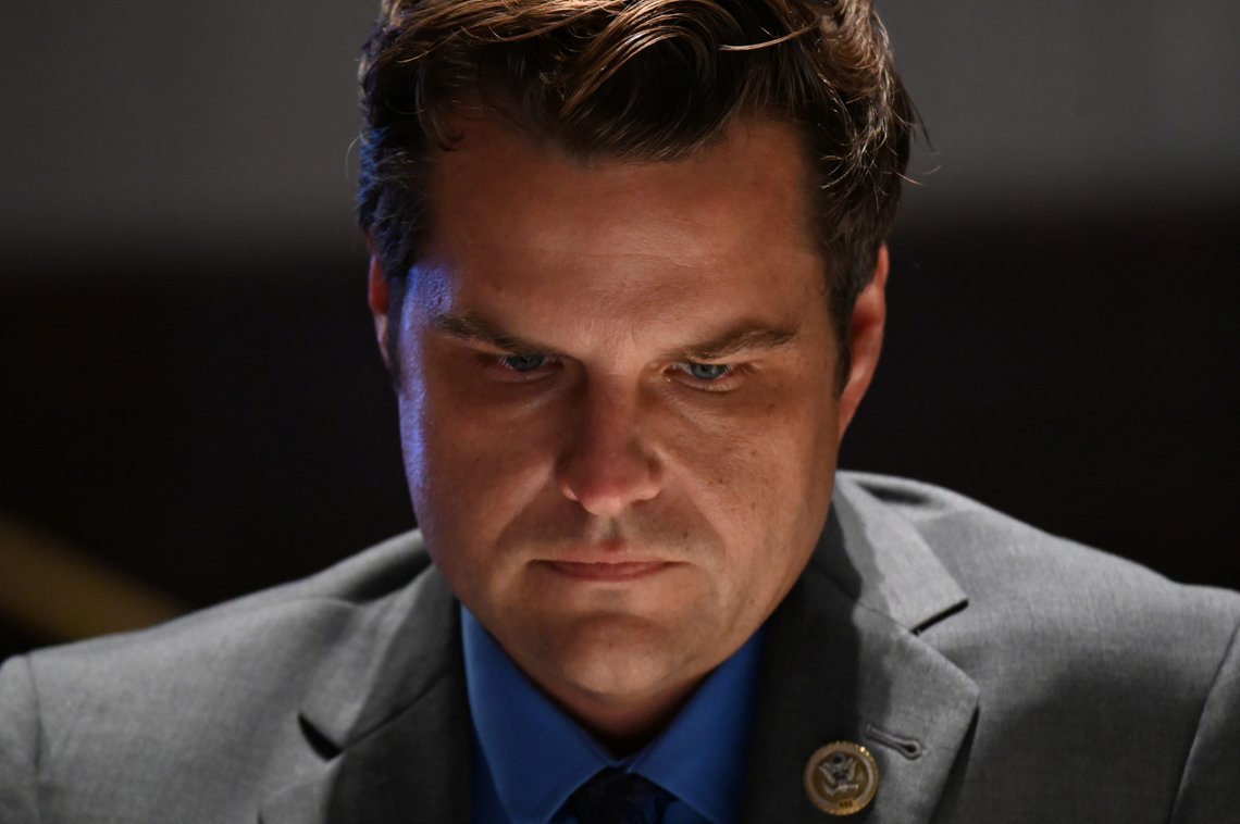U.S. Representative Matt Gaetz, a Republican from Florida, listens during a House Judiciary Committee markup on H.R. 7120, the "Justice in Policing Act of 2020," in Washington, D.C., U.S., June 17, 2020. Erin Scott/Pool via REUTERS U.S. Representative Matt Gaetz, a Republican from Florida, listens during a House Judiciary Committee markup on H.R. 7120, the "Justice in Policing Act of 2020," in Washington, D.C., U.S., June 17, 2020. Erin Scott/Pool via REUTERS