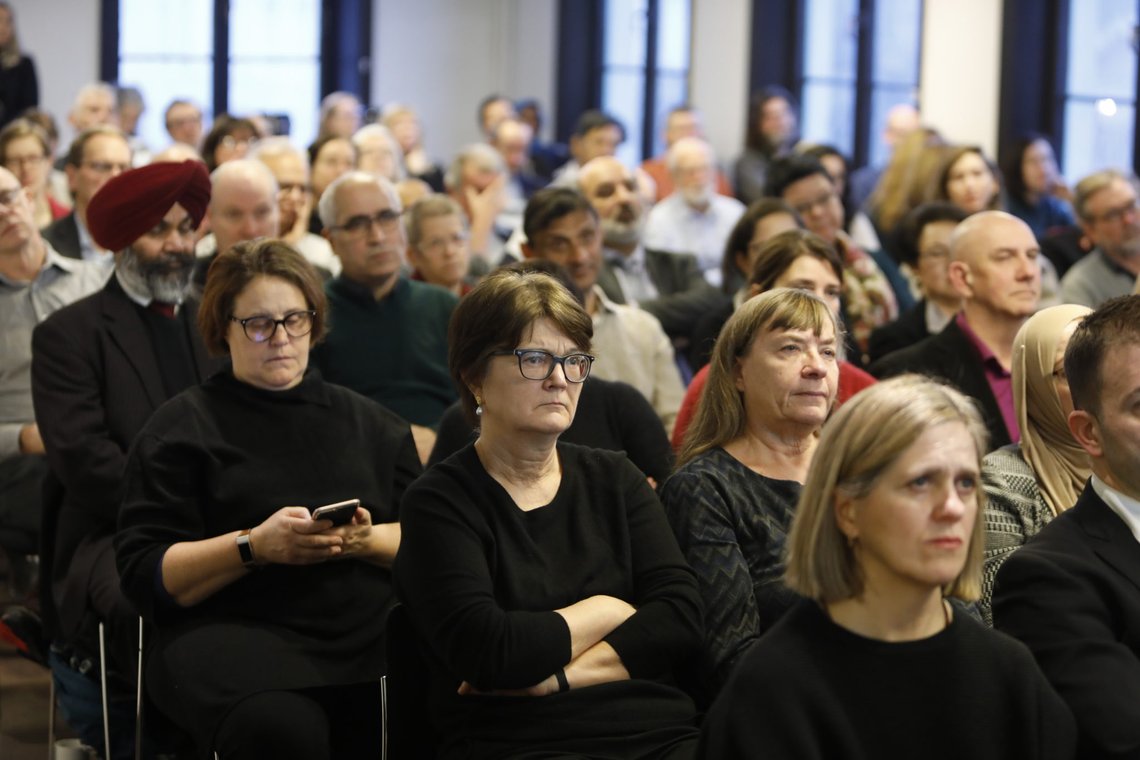 Oslo 20191128.
Kronprins Haakon er til stede ved åpningen av Samarbeidsrådet for tros- og livssynssamfunns ( STL) årskonferanse på Litteraturhuset torsdag morgen.
Foto: Ole Berg-Rusten / NTB Oslo 20191128.
Kronprins Haakon er til stede ved åpningen av Samarbeidsrådet for tros- og livssynssamfunns ( STL) årskonferanse på Litteraturhuset torsdag morgen.
Foto: Ole Berg-Rusten / NTB