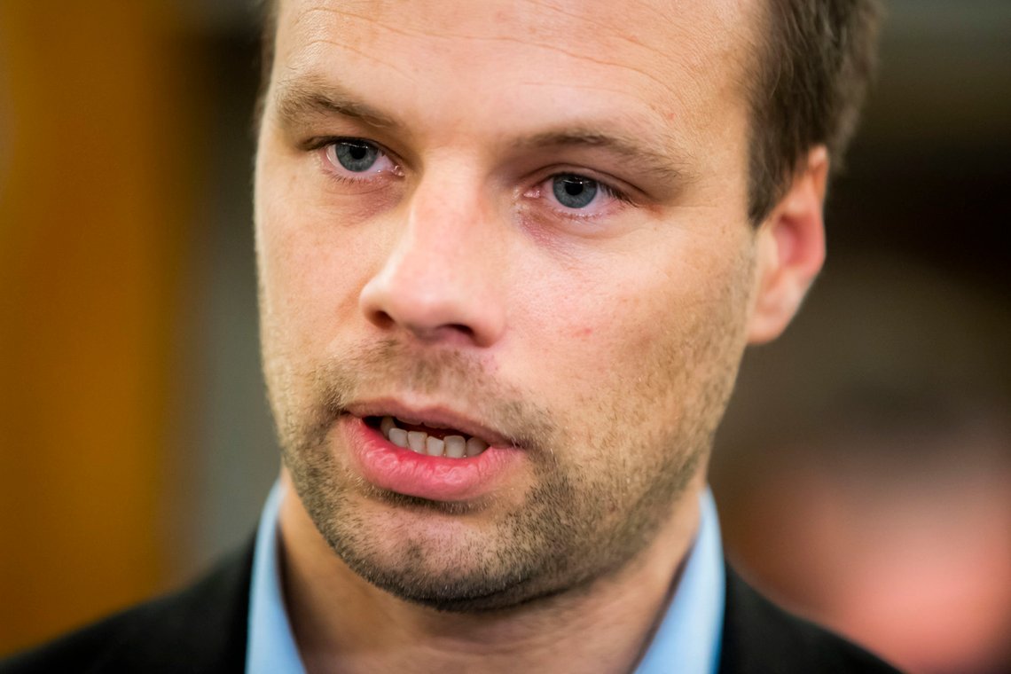 Oslo 20200115.
Innvandringspolitisk talsmann Jon Helgheim snakker med pressen etter gruppemøtet til Frp i Stortinget onsdag.
Foto: Håkon Mosvold Larsen / NTB scanpix Oslo 20200115.
Innvandringspolitisk talsmann Jon Helgheim snakker med pressen etter gruppemøtet til Frp i Stortinget onsdag.
Foto: Håkon Mosvold Larsen / NTB scanpix