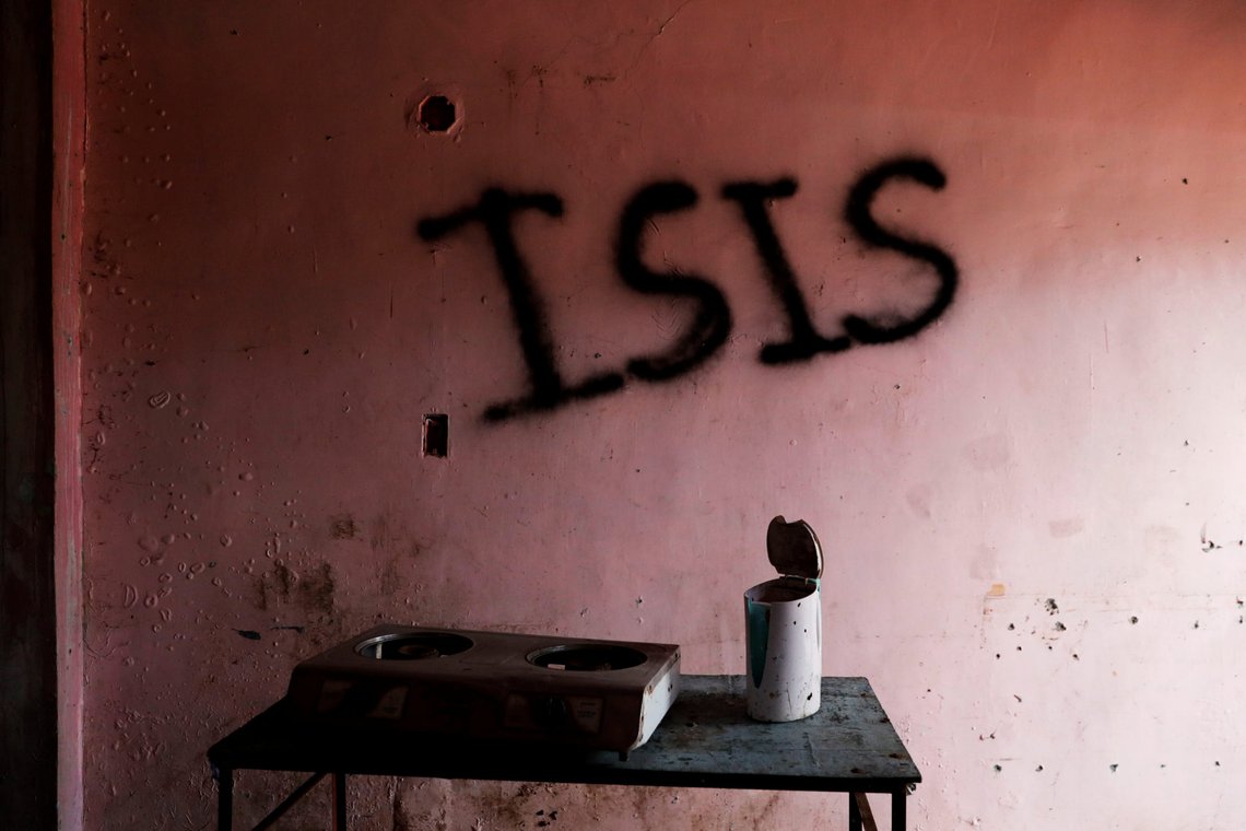 Burnt kitchen items are seen in front of a wall spray-painted with the word "ISIS" in a home in the most affected war-torn area of Marawi City, Lanao province, Philippines, May 11, 2019. The city remains abandoned two years after pro-Islamic State militants began their attacks on May 23, 2017. REUTERS/Eloisa Lopez Burnt kitchen items are seen in front of a wall spray-painted with the word "ISIS" in a home in the most affected war-torn area of Marawi City, Lanao province, Philippines, May 11, 2019. The city remains abandoned two years after pro-Islamic State militants began their attacks on May 23, 2017. REUTERS/Eloisa Lopez