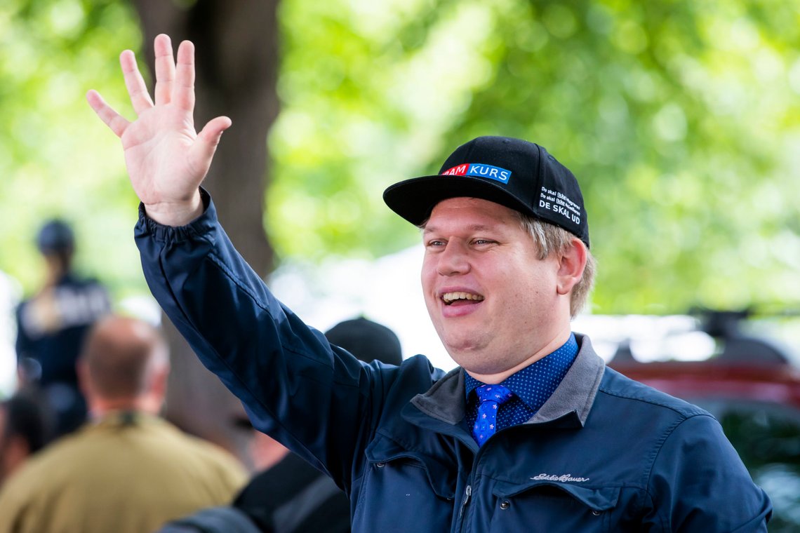 Den danske politikeren Rasmus Paludan under et besøk i Norge i 2019. Foto: Håkon Mosvold Larsen / NTB scanpix Den danske politikeren Rasmus Paludan under et besøk i Norge i 2019. Foto: Håkon Mosvold Larsen / NTB scanpix