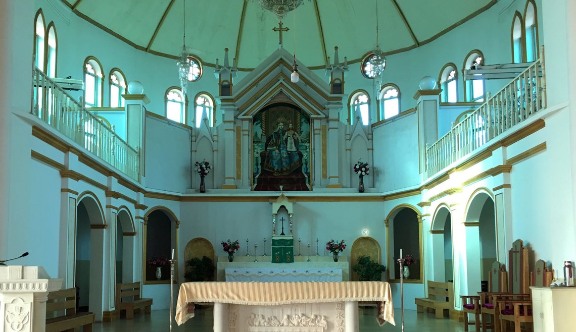 FILE PHOTO: The altar and a painting of the Virgin Mary, known locally as Our Lady of China, are seen at Our Lady of China Catholic Church in Donglu village, Hebei province, China October 3, 2018. Picture taken October 3, 2018. REUTERS/Christian Shepherd/File Photo FILE PHOTO: The altar and a painting of the Virgin Mary, known locally as Our Lady of China, are seen at Our Lady of China Catholic Church in Donglu village, Hebei province, China October 3, 2018. Picture taken October 3, 2018. REUTERS/Christian Shepherd/File Photo