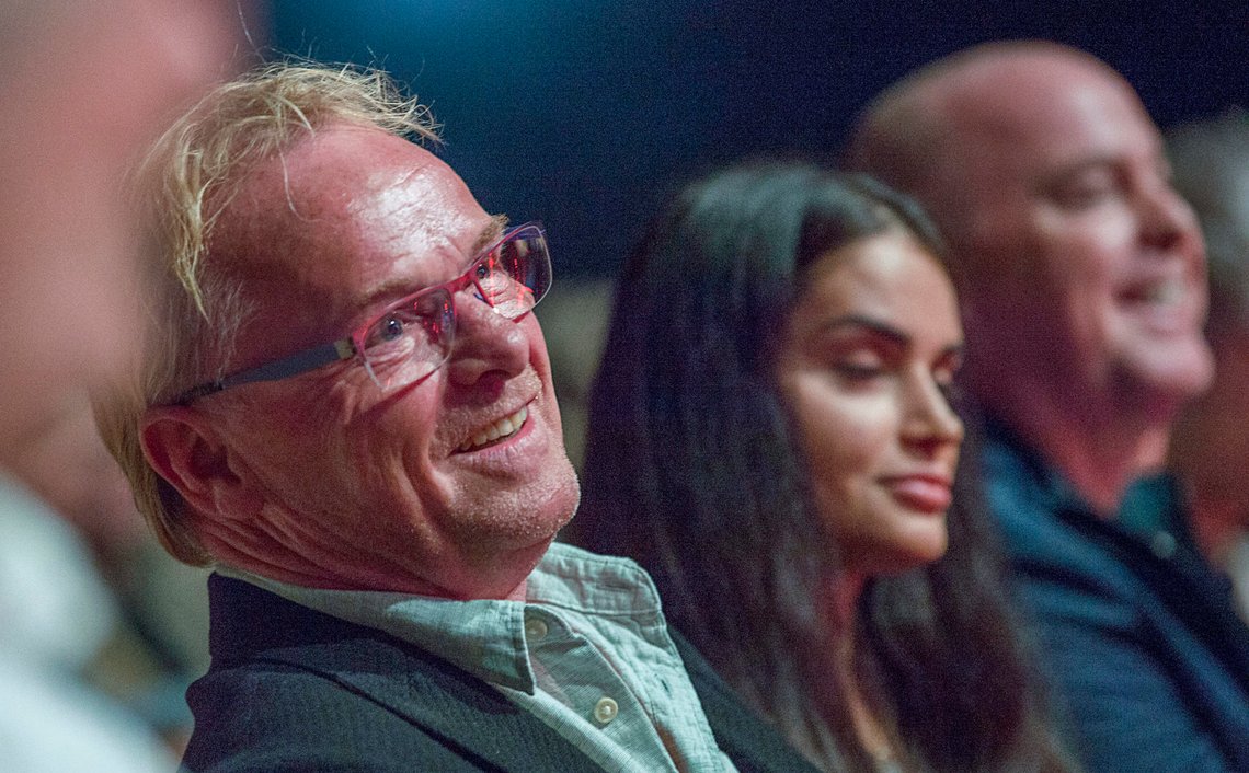 Bergen 20190822.
Per Sandberg og Bahareh Letnes på TV2s høstlansering 2019.
Foto: Marit Hommedal / NTB scanpix Bergen 20190822.
Per Sandberg og Bahareh Letnes på TV2s høstlansering 2019.
Foto: Marit Hommedal / NTB scanpix