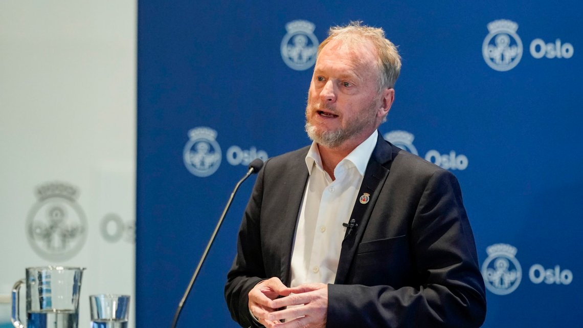 Oslo 20200928.
Byrådsleder i Oslo, Raymond Johansen (Ap) orienterer pressen om koronasituasjonen i Oslo.
Foto: Fredrik Hagen / NTB Oslo 20200928.
Byrådsleder i Oslo, Raymond Johansen (Ap) orienterer pressen om koronasituasjonen i Oslo.
Foto: Fredrik Hagen / NTB