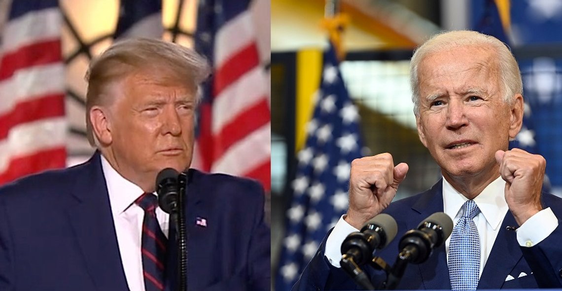 Trump: stillbilde fra video, Biden Reuters/Scanpix Trump: stillbilde fra video, Biden Reuters/Scanpix