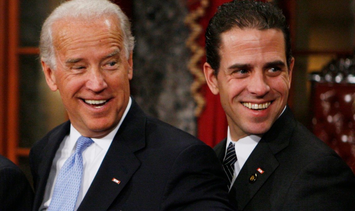 Vice President-elect, Sen. Joe Biden, D-Del., left, stands with his son Hunter during a re-enactment of the Senate oath ceremony, Tuesday, Jan. 6, 2009, in the Old Senate Chamber on Capitol Hill in Washington. (AP Photo/Charles Dharapak) Vice President-elect, Sen. Joe Biden, D-Del., left, stands with his son Hunter during a re-enactment of the Senate oath ceremony, Tuesday, Jan. 6, 2009, in the Old Senate Chamber on Capitol Hill in Washington. (AP Photo/Charles Dharapak)