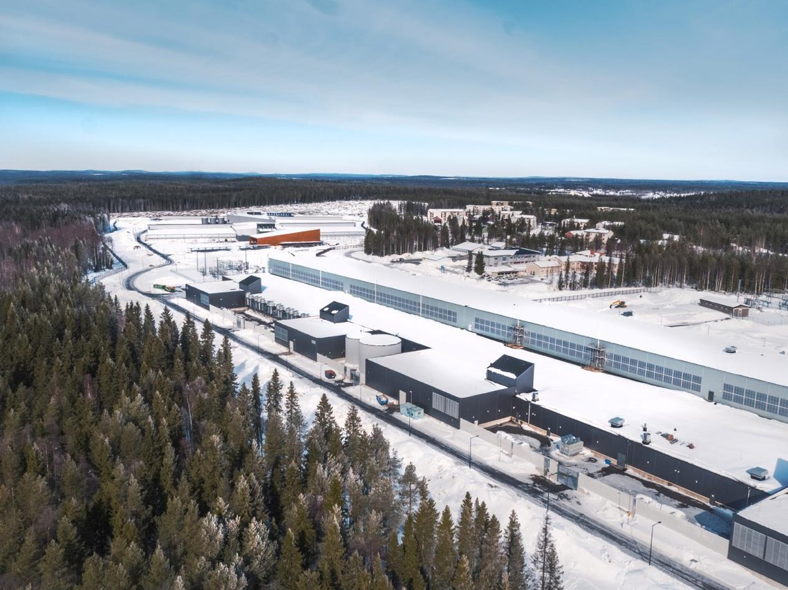 Facebooks første europeiske datapark i Luleå. Foto: Luleå Data Center / Facebook Facebooks første europeiske datapark i Luleå. Foto: Luleå Data Center / Facebook