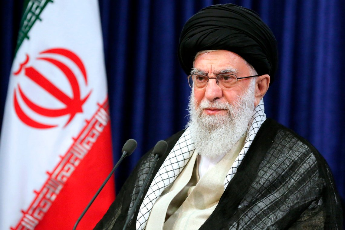 FILE - In this June 3, 2020, file image released by the official website of the office of the Iranian supreme leader, Supreme Leader Ayatollah Ali Khamenei addresses the nation in a televised speech marking the anniversary of the 1989 death of Ayatollah Ruhollah Khomeini, the leader of the 1979 Islamic Revolution, in Tehran, Iran. Irans Supreme Leader Ayatollah Ali Khamenei said Friday, July 31, 2020, his country will not negotiate with the United States because America would only use talks for propaganda purposes. (Office of the Iranian Supreme Leader via AP, File) FILE - In this June 3, 2020, file image released by the official website of the office of the Iranian supreme leader, Supreme Leader Ayatollah Ali Khamenei addresses the nation in a televised speech marking the anniversary of the 1989 death of Ayatollah Ruhollah Khomeini, the leader of the 1979 Islamic Revolution, in Tehran, Iran. Irans Supreme Leader Ayatollah Ali Khamenei said Friday, July 31, 2020, his country will not negotiate with the United States because America would only use talks for propaganda purposes. (Office of the Iranian Supreme Leader via AP, File)