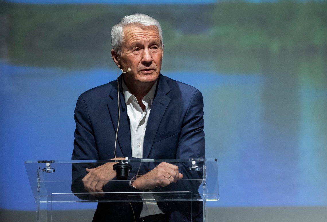 OSLO, NORGE 20191125.
Thorbjørn Jagland på talerstolen under det internasjonale seminaret i regi av Arbeiderpartiet og LO I forbindelse med at Jagland går av som leder av Europarådet.
Foto: Berit Roald / NTB OSLO, NORGE 20191125.
Thorbjørn Jagland på talerstolen under det internasjonale seminaret i regi av Arbeiderpartiet og LO I forbindelse med at Jagland går av som leder av Europarådet.
Foto: Berit Roald / NTB