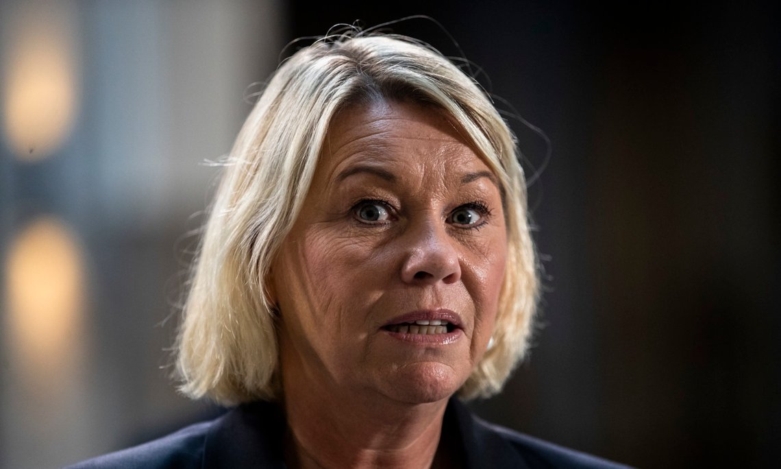 Oslo 20200923.
Justis- og beredskapsminister Monica Mæland under onsdagens pressekonferanse om koronasituasjonen.
Foto: Jil Yngland / NTB Oslo 20200923.
Justis- og beredskapsminister Monica Mæland under onsdagens pressekonferanse om koronasituasjonen.
Foto: Jil Yngland / NTB