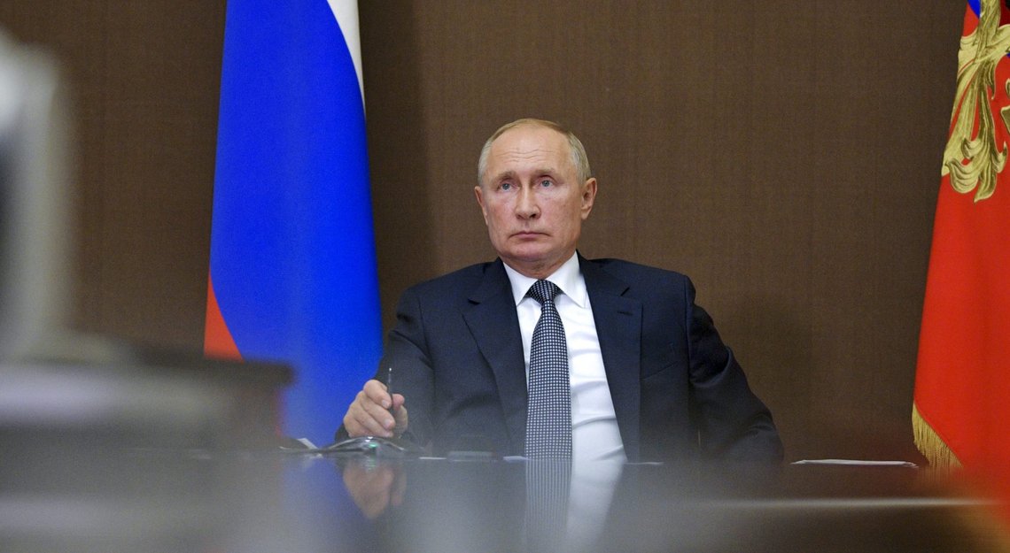 Russlands president Vladimir Putin. Foto: Alexei Druzhinin, Sputnik, Kremlin Pool Photo via AP / NTB Russlands president Vladimir Putin. Foto: Alexei Druzhinin, Sputnik, Kremlin Pool Photo via AP / NTB