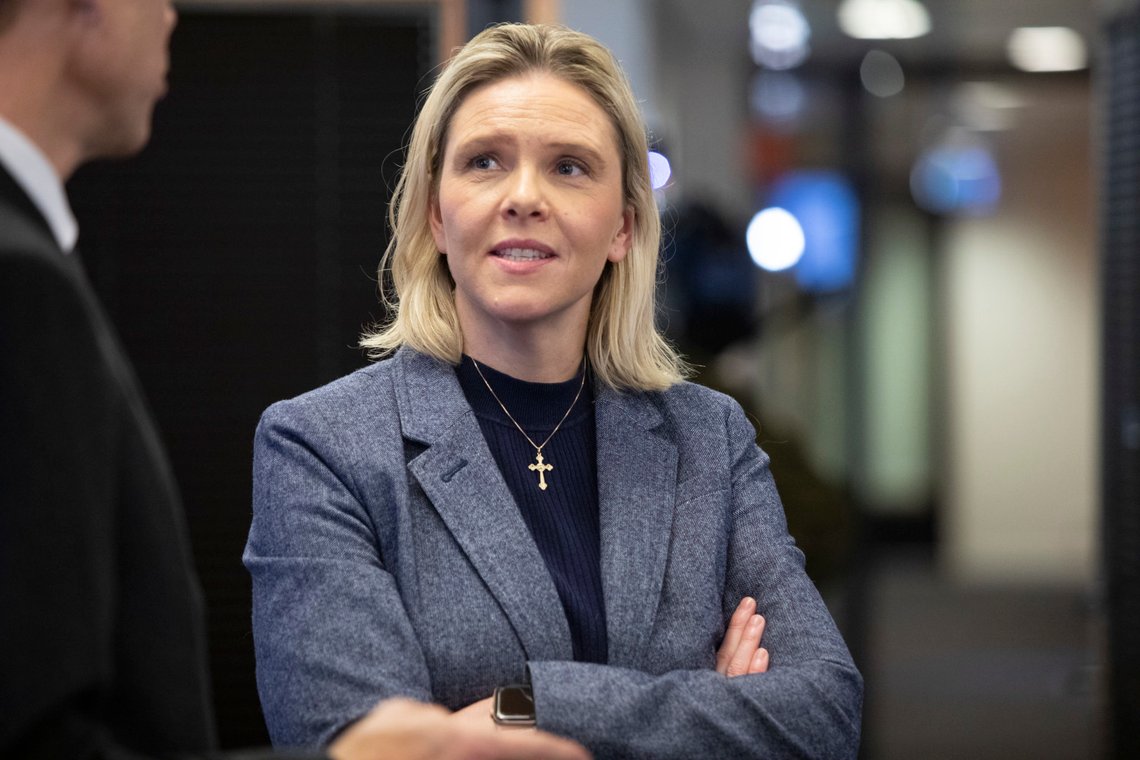 Oslo 20201027.
Fremskrittspartiets programkomité legger frem forslag til nytt partiprogram 2021-2025. Forslaget presenteres av komitéens leder Sylvi Listhaug, før det sendes ut på høring i partiorganisasjonen.
Foto: Terje Bendiksby / NTB Oslo 20201027.
Fremskrittspartiets programkomité legger frem forslag til nytt partiprogram 2021-2025. Forslaget presenteres av komitéens leder Sylvi Listhaug, før det sendes ut på høring i partiorganisasjonen.
Foto: Terje Bendiksby / NTB