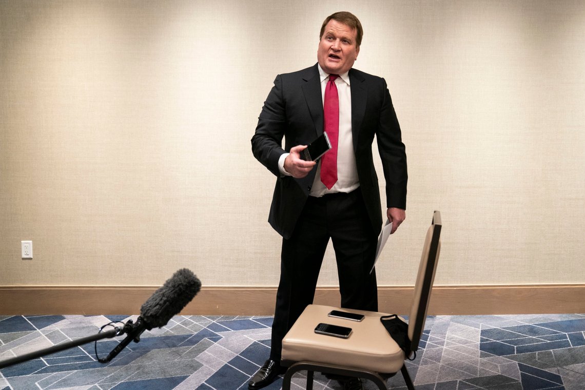 Tony Bobulinski, who says he is a former associate of Hunter Biden, talks with reporters before the presidential debate, Thursday, Oct. 22, 2020, in Nashville. (AP Photo/Evan Vucci) Tony Bobulinski, who says he is a former associate of Hunter Biden, talks with reporters before the presidential debate, Thursday, Oct. 22, 2020, in Nashville. (AP Photo/Evan Vucci)